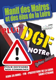 Les maires de la Loire manifestent contre l' "étranglement financier"