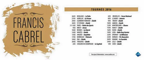 Francis Cabrel en concert dans la Loire en 2016