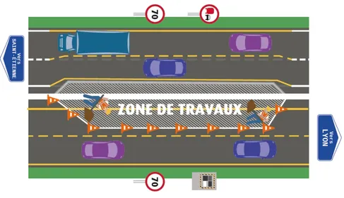 A47 : des travaux de nuit pendant 4 mois pour plus de sécurité