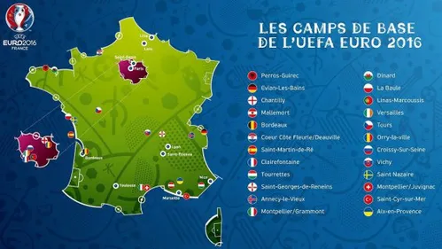 Euro 2016 : trois équipes nationales ont posé leurs valises en...