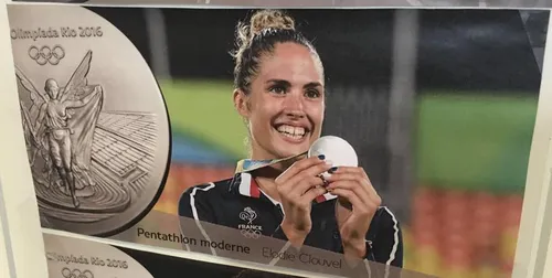 Elodie Clouvel de retour à Saint-Etienne avec sa médaille d'argent