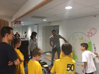 CHU de Saint-Etienne : une fresque pour égayer le quotidien des...