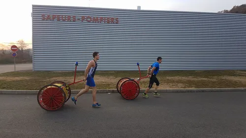 Téléthon 2017 : le défi très physique des sapeurs-pompiers de...