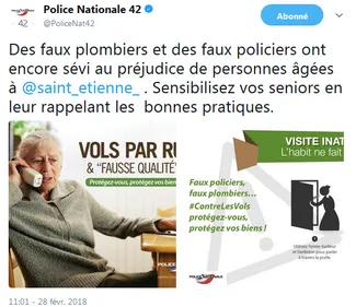 Loire : deux nouveaux cas de vols par ruse aux préjudices de séniors