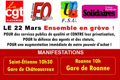 Grève de la fonction publique ce jeudi en France et dans la Loire