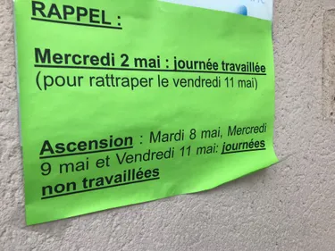 Vos enfants font le pont ? Difficile de s'organiser cette semaine ...