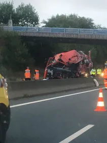 A47 : un mort dans un accident impliquant un camion de pompiers...