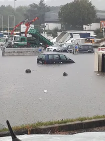 Des pluies diluviennes se sont abattues sur Saint-Etienne jeudi...