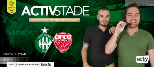 Dernier match de l'année pour l'ASSE ... objectif : garder la 5ème...
