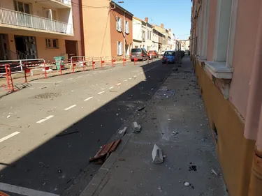 Roanne : une explosion due au gaz a fait un blessé, la façade de...