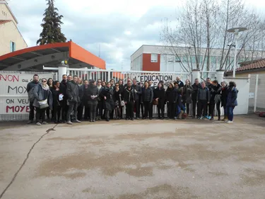 Mobilisation au collège Mario Meunier à Montbrison
