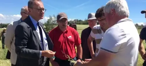 Orage : le préfet de la Loire au chevet des agriculteurs