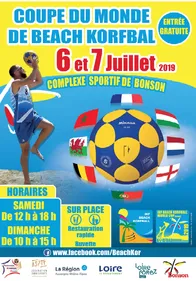 Direction Bonson pour la Coupe du Monde de Beach Korfbal !