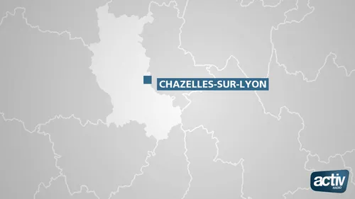 Accident entre un bus et une voiture à Chazelles-sur-Lyon