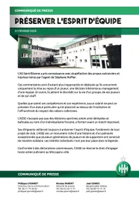 Affaire Ruffier : ping-pong verbal entre le club et le clan Ruffier