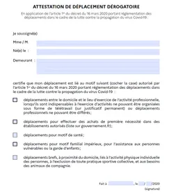 Que peut-on faire ou ne pas faire pendant le confinement ?