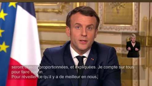 COVID : allocution d'Emmanuel Macron et rassemblement à Roanne