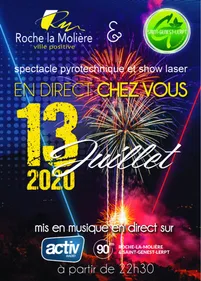 Loire : un spectacle pyrotechnique et un show laser ce lundi soir