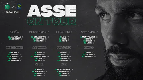 ASSE : découvrez le calendrier pour la saison 2020 / 2021