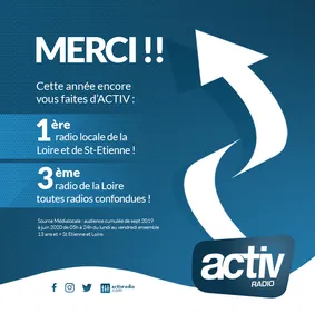 Activ Radio est toujours la première radio locale de la Loire grâce...