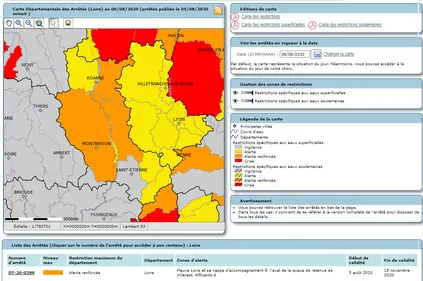 Loire : la sécheresse s'aggrave encore, l'usage de l'eau est restreint