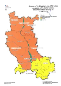 La sécheresse s'aggrave dans la Loire