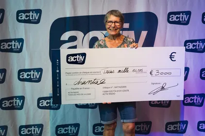 Chantal, de Riorges, remporte les 3 000€ du Jackpot Activ