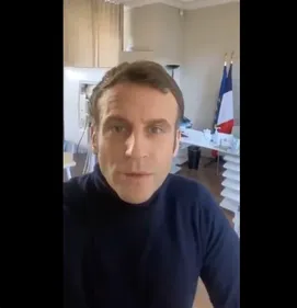 Positif au virus : Emmanuel Macron partage une vidéo