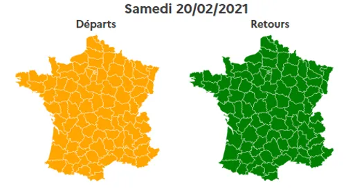 Info Route : Bison Futé voit orange ce samedi dans le sens des départs
