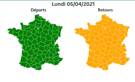 Bison Futé voit orange ce samedi dans le sens des départs