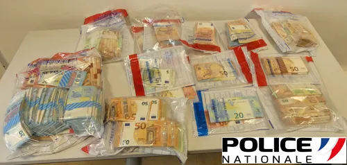 Loire : 57 kilos de résine de cannabis, 100 000 euros en liquide et...