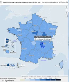 COVID : le taux d'incidence dans la Loire est le plus élevé de la...