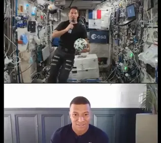 Début de l'Euro : quand Thomas Pesquet encourage les Bleus