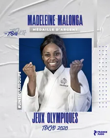 Judo : médaille d'argent pour Madeleine Malonga