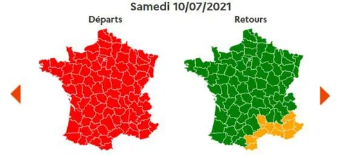 Trafic : Bison Futé annonce rouge dans le sens des départs pour ce...