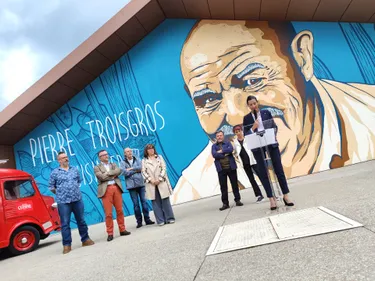 Roannais : une fresque en l'honneur de Pierre Troisgros au Coteau