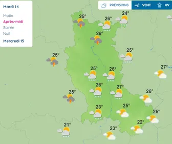 Orages : Deux départements en vigilance orange, la Loire en jaune