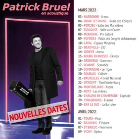 Patrick Bruel au scarabée de Riorges, la billetterie ouvre ce lundi