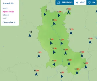 Météo : attention aux vents violents dans la Loire