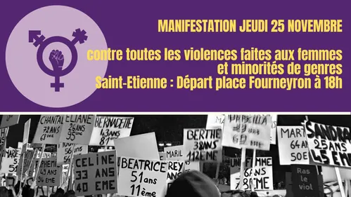 Saint-Etienne : une manifestation contre les violences faites aux...