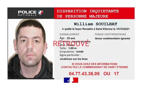 Disparu depuis octobre à Saint-Etienne, il est retrouvé à Bordeaux