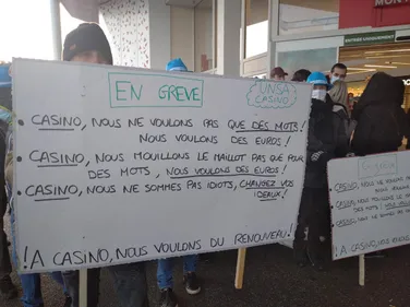 Saint-Etienne : les salariés de Géant Casino Monthieu en grève ce...