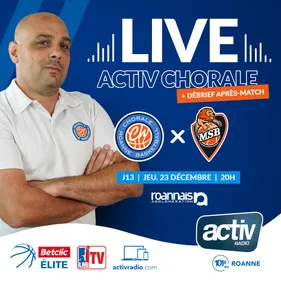 Basket : Chorale - Le Mans sur Activ et LNB TV