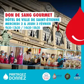 Don de sang gourmet à Saint-Etienne : 626 donneurs en 2 jours