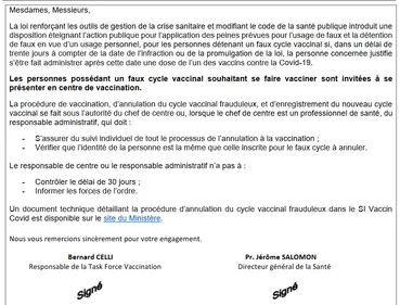 COVID : le pass vaccinal désactivé pour ceux qui n'ont pas fait le...