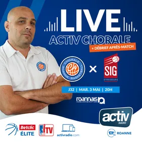 Basket : Chorale - Strasbourg sur Activ et LNB TV