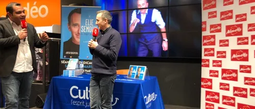 Séance de dédicace Elie Semoun au Cultura de Tours Nord