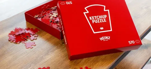 Heinz invente un puzzle... entièrement rouge !