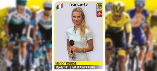 Marion Rousse, marraine de l’album Panini du Tour de France 2020