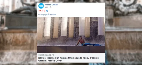 Insolite : un homme triton en balade à Nantes